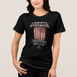 Camiseta Triblenda Libertad Fuerza Forjada en Acero Hierro American