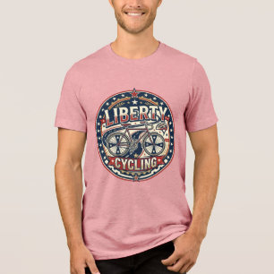 Camiseta Triblenda Liberty Cycling Patriótico Patriótico Cycling Vint
