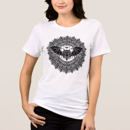 Camiseta Triblenda Libro para colorear murciélago mandala
