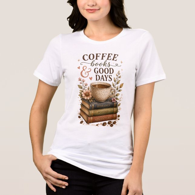 Camiseta Triblenda Libros de Café Buenos Días (Anverso)