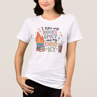 Camiseta Triblenda Libros picantes y café helado