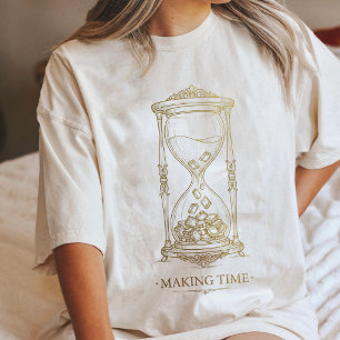 Camiseta Triblenda Libros Reloj de Arena Dorado - Haciendo Tiempo