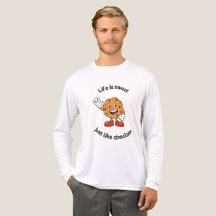 Camiseta Triblenda Life Happens, Chocolate Helps