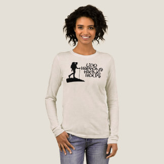 Camiseta Triblenda Life Happens Hiking Helps, Funny Hiking