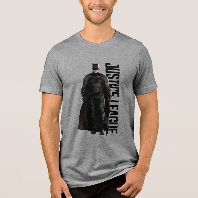 Camiseta Triblenda Liga de la Justicia | Batman En Battlefield (Anverso)