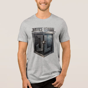 Camiseta Triblenda Liga de la Justicia Escudo JL metálico