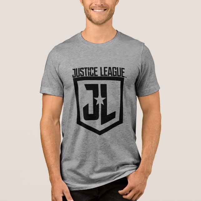 Camiseta Triblenda Liga de la Justicia | JL Shield (Anverso)