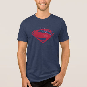 Camiseta Triblenda Liga de la Justicia Símbolo de Superman de broch