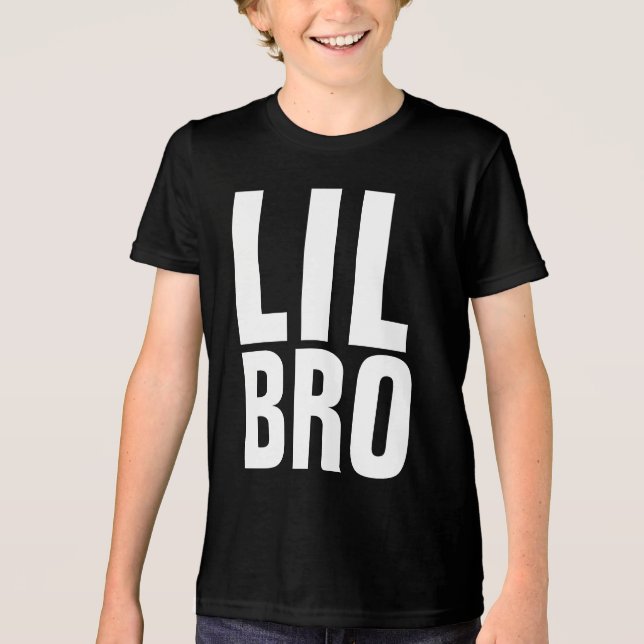CAMISETA TRIBLENDA LIL LITTLE BRO BROTHER T-SHIRTS (Anverso)