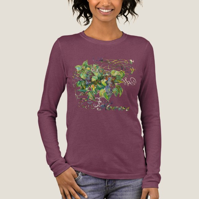 Camiseta Triblenda lilac blossoms T-Shirt (Anverso)