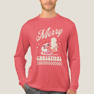 Camiseta Triblenda Lindo Ajolote De Navidad Feliz Navidad 