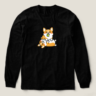 Camiseta Triblenda Lindo Corgi con Pera en Corgi Cansado Arte Diverti