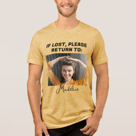 Camiseta Triblenda Lindo Divertido Si Se Pierde Por Favor Devuélvase 