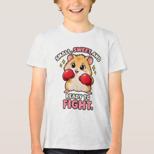 Camiseta Triblenda Lindo hámster de boxeo listo para luchar