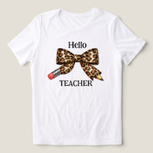 Lindo Leopardo Hola Profesor Lápiz Moño