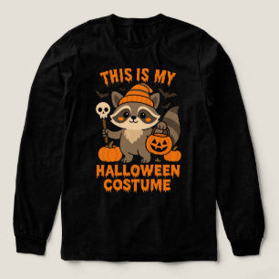Camiseta Triblenda Lindo Mapache Espeluznante Halloween Para La Tempo