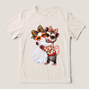 Camiseta Triblenda Lindo oposum de Halloween Fantasma Otoño Calabaza