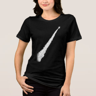 Camiseta Triblenda Línea de Arte de Rastro de Vapor de Lanzamiento de