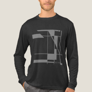 Camiseta Triblenda Líneas de formas grises Resumen geométrico inspira