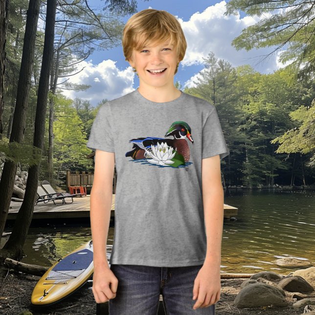 Camiseta Triblenda Lirio de agua de pato de madera (Subido por el creador)