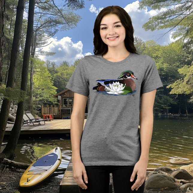 Camiseta Triblenda Lirio de agua de pato de madera (Subido por el creador)