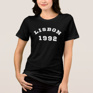 Camiseta Triblenda Lisboa Portugal Ciudad 1992 Vintage