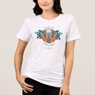 Camiseta Triblenda ¿Listo para algo de yoga? - El Lotus Blanco