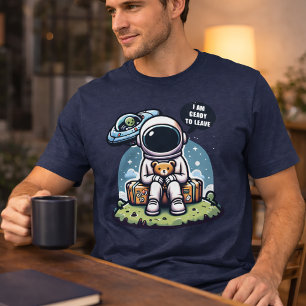 Camiseta Triblenda Listo para partir - Arte espacial astronauta