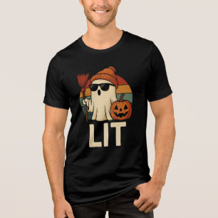 Camiseta Triblenda Lit Halloween Ghost T-Shirt