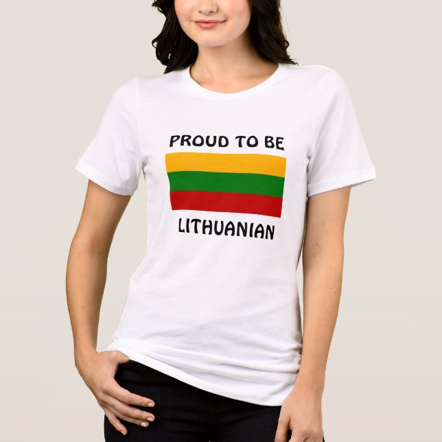 Camiseta Triblenda Lithuania: Proud to be Lithuanian (Anverso)