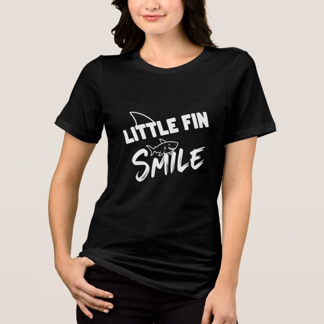 CAMISETA TRIBLENDA LITTLE FIN SMILE (Anverso)
