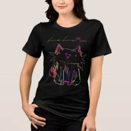Camiseta Triblenda Live Love Meow