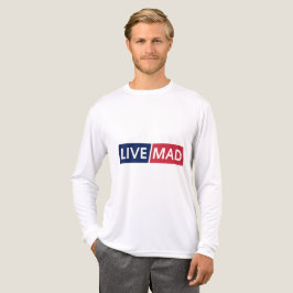 Camiseta Triblenda LIVE MAD – Bold Minimal Modern Typography Design