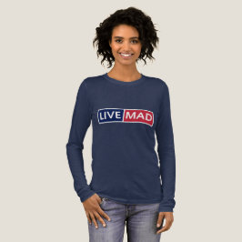 Camiseta Triblenda LIVE MAD – Bold Minimal Modern Typography Style B