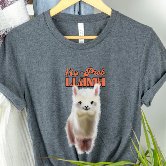 Camiseta Triblenda Llama cuta sin problema (Subido por el creador)