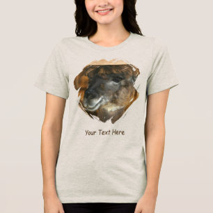 Camiseta Triblenda Llama Lindo Personalizado Animal