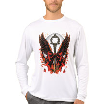 Llave de vaca de terciopelo gótico con alas y luna