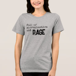 Camiseta Triblenda lleno de microplásticos y rabia