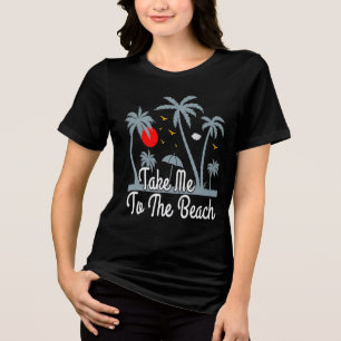 Camiseta Triblenda Llévame a la Playa de Surf al Atardecer Escape de