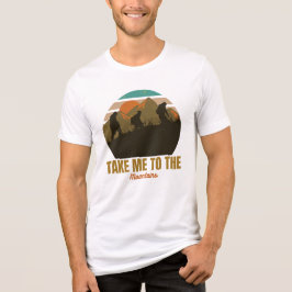 Camiseta Triblenda "Llévame A Las Montañas" Retro Paseando Silhouette