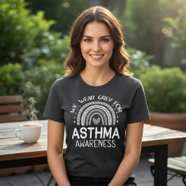 Camiseta Triblenda Llevamos gris por la concienciación sobre el asma