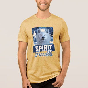 Camiseta Triblenda Lobo Ártico Espíritu de Libertad Diseño de Vida Si
