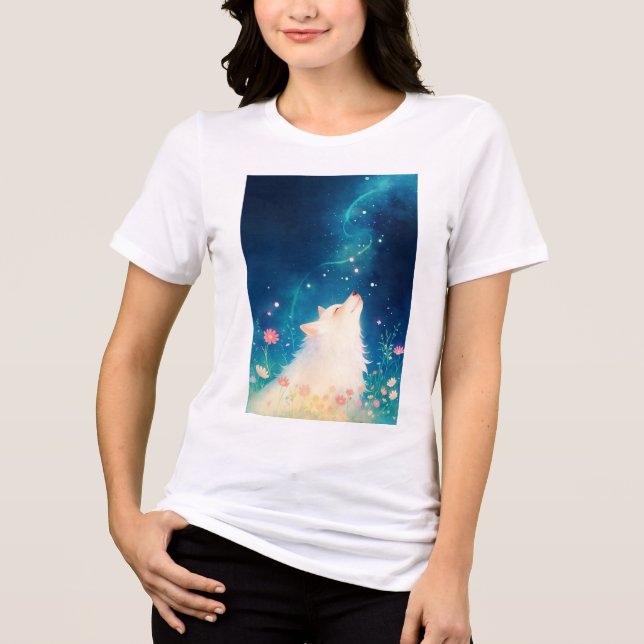Camiseta Triblenda Lobo Celestial (Anverso)