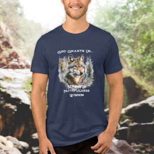 Camiseta Triblenda Lobo cristiano de fuerza