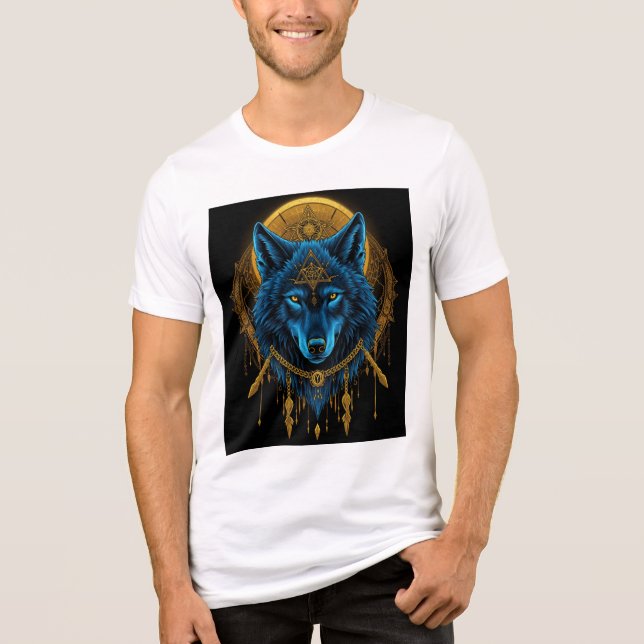 Camiseta Triblenda Lobo dorado (Anverso)
