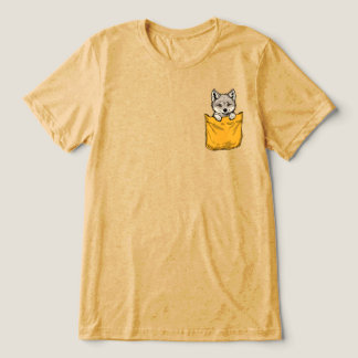 Camiseta Triblenda Lobo En Bolsillo
