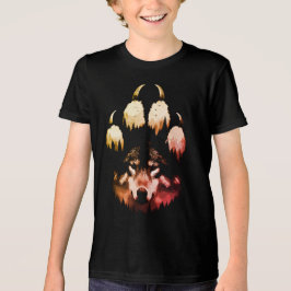 Camiseta Triblenda Lobo Solitario. Alma Salvaje