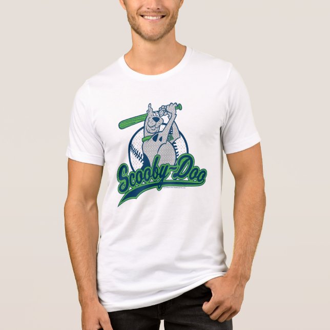 Camiseta Triblenda Logo de Béisbol Scooby-Doo (Anverso)