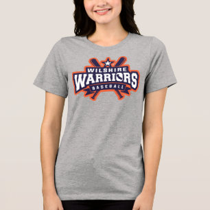 Camiseta Triblenda Logo de la Liga de Béisbol Guerreros de Wilshire