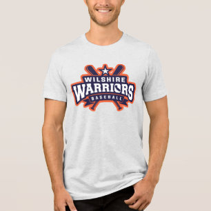 Camiseta Triblenda Logo de la Liga de Béisbol Guerreros de Wilshire